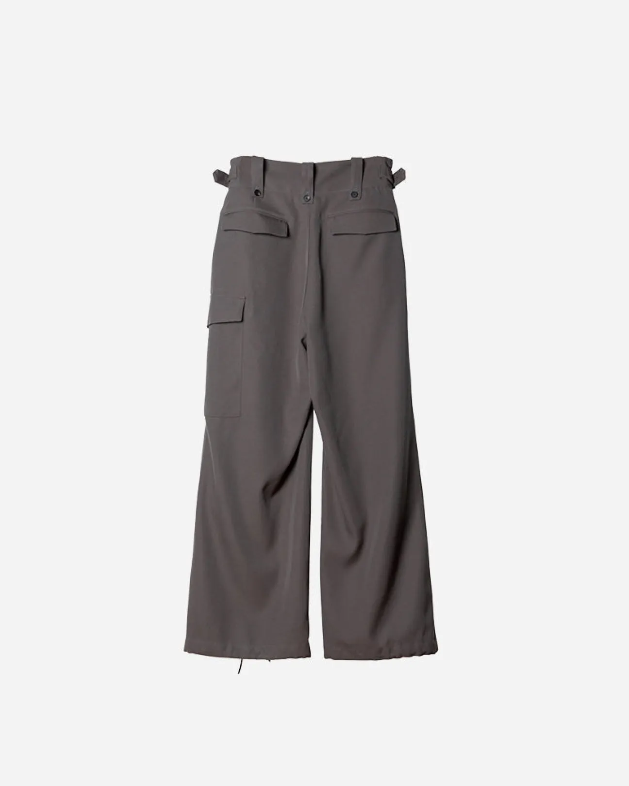 HEAVY WOOL GABARDINE GURKHA CARGO PANTS .11【GUNMETAL】