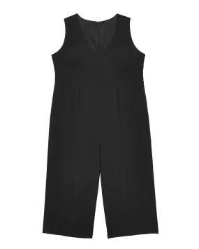 Ingo Sleeveless Cropped Jumpsuit | Black