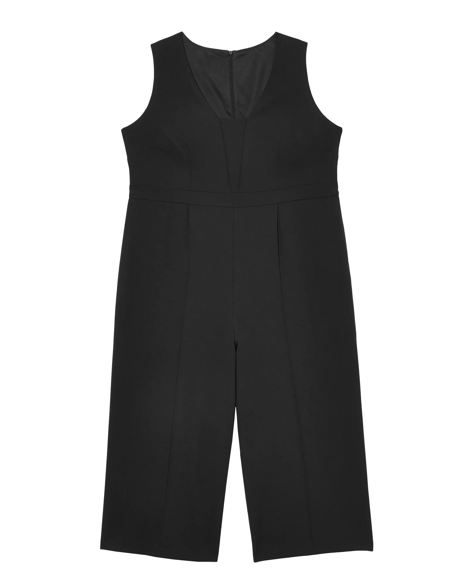 Ingo Sleeveless Cropped Jumpsuit | Black