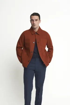 Jacques Shacket Harry Brown Jacket in Rust