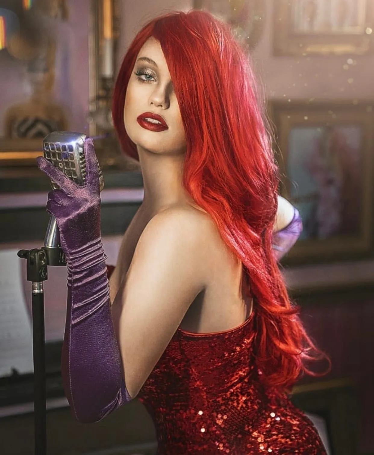 Jessica Rabbit Corset Costume Dress