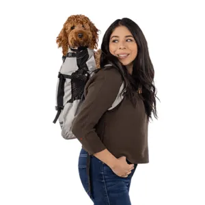 K9 Sports Sack | Air 2 Dog Backpack | 4 Sizes | Grey