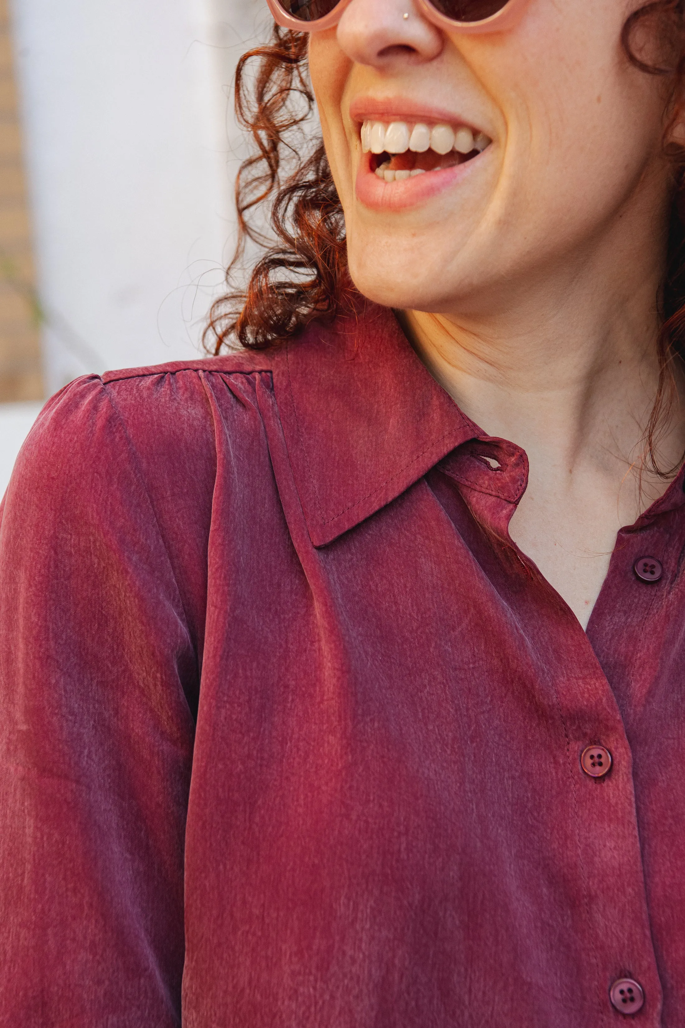 Kasia Shirt - Cranberry