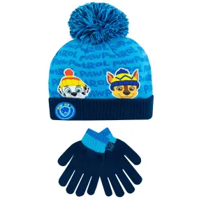 Kids PAW Patrol Winter Hat and Gloves Set