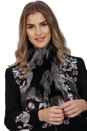 Knitted Fluffy Real Fur Scarf