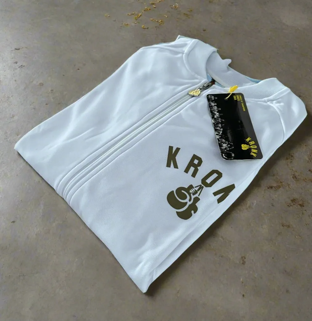 KRONK Olympic Full Zip Track Top White