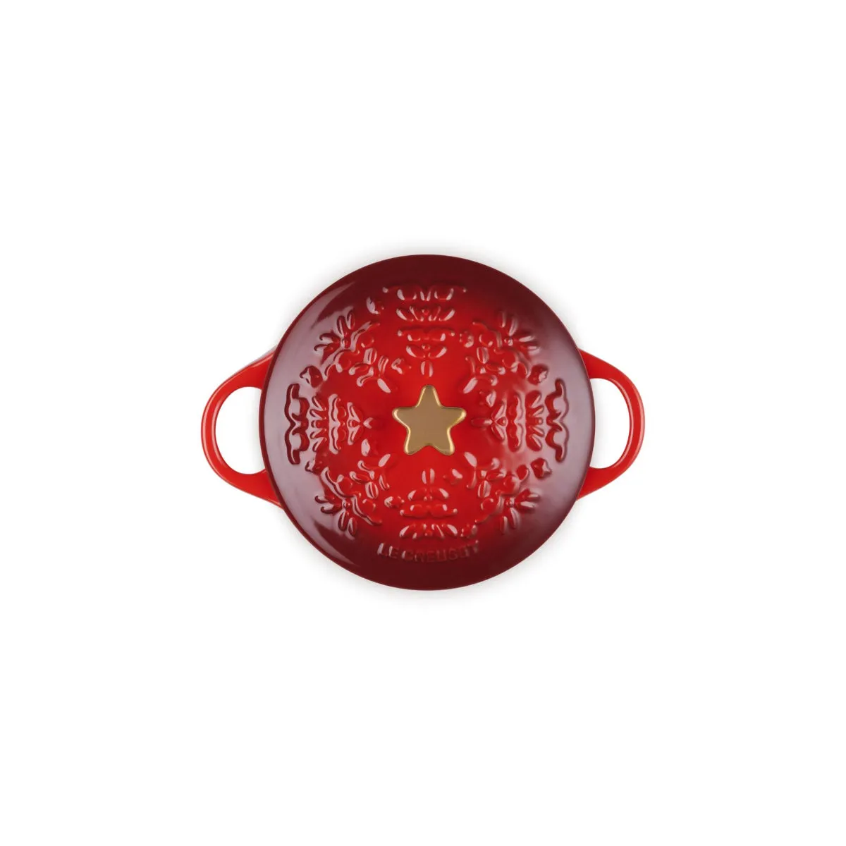 Le Creuset Noel Mini Cocotte Cerise 14cm