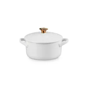 Le Creuset Noel Mini Cocotte White 14cm