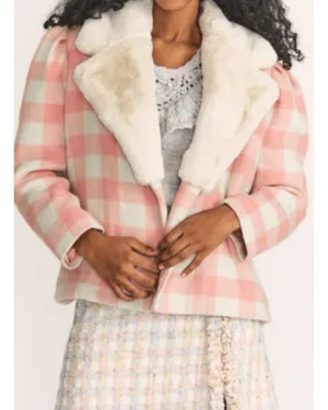 Love Shack Fancy - Dumont Jacket in Crisp Peach