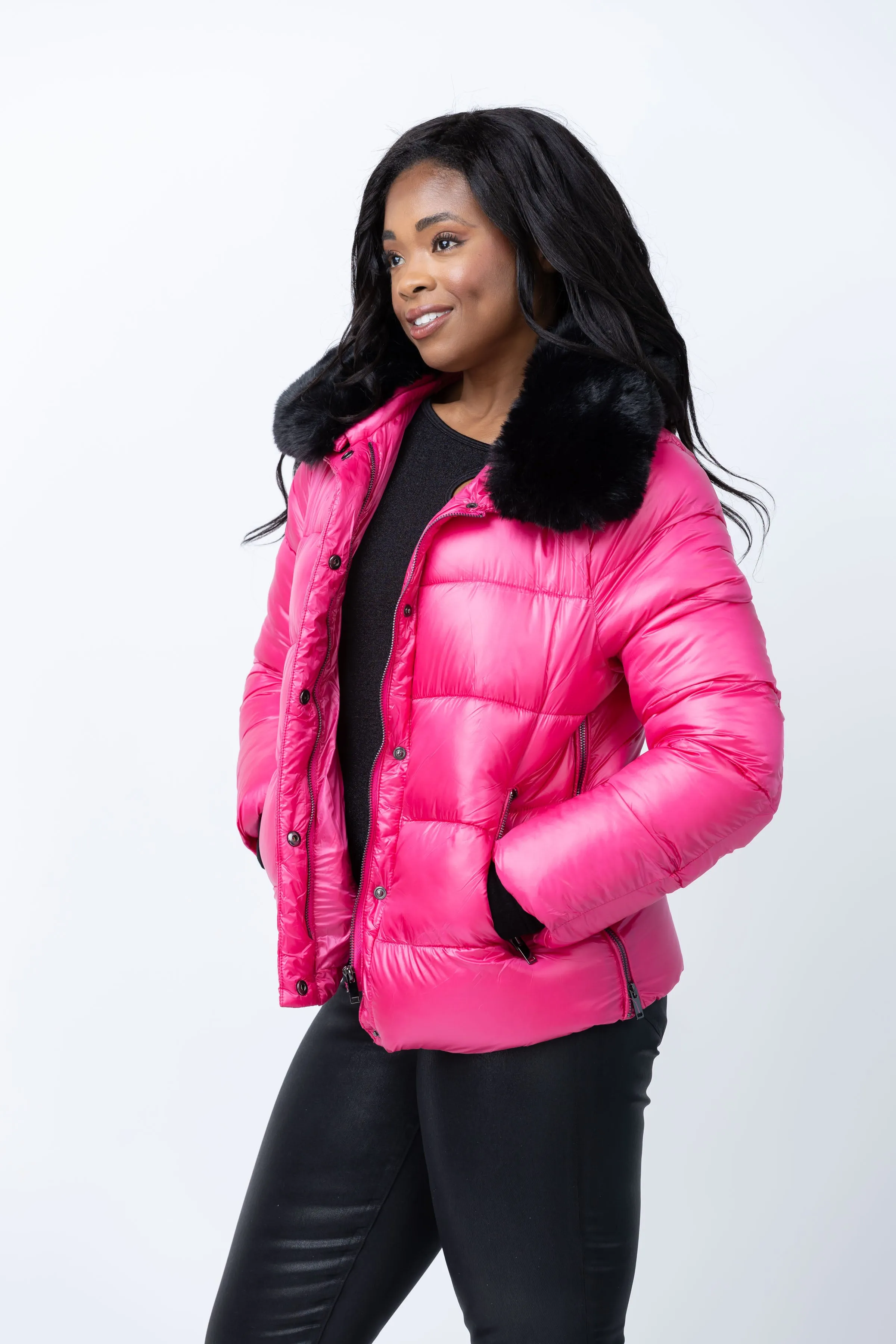 Love Token Jessie Jacket in Hot Pink