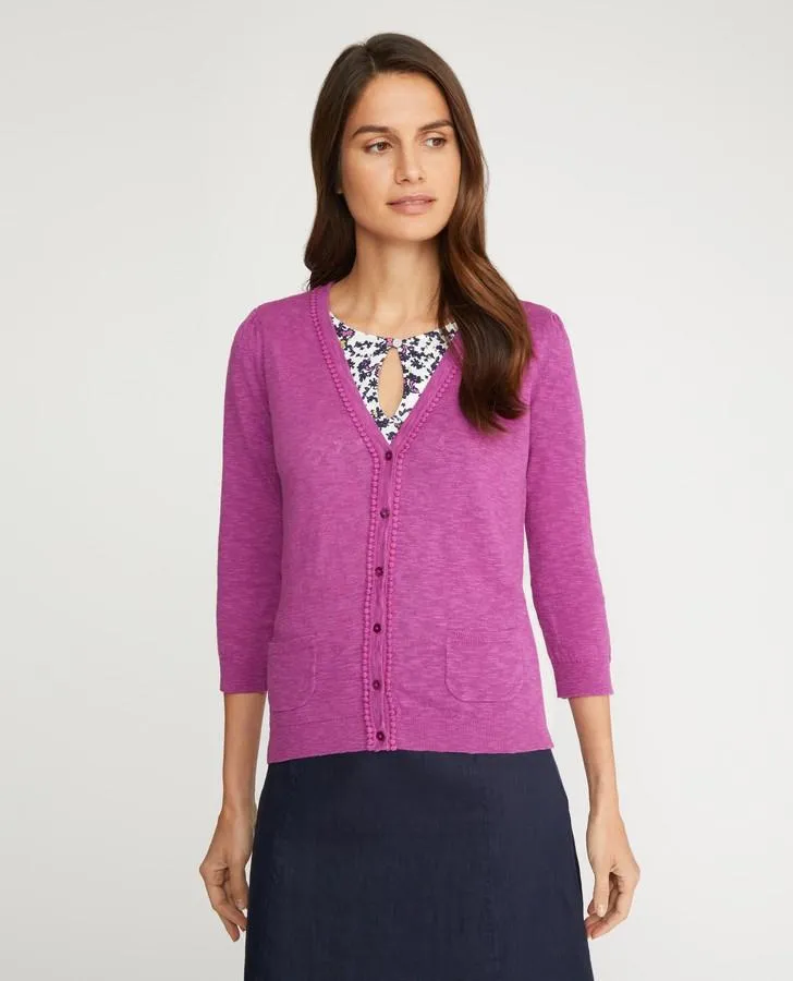 Lupin Pom Pom Trim Cardigan