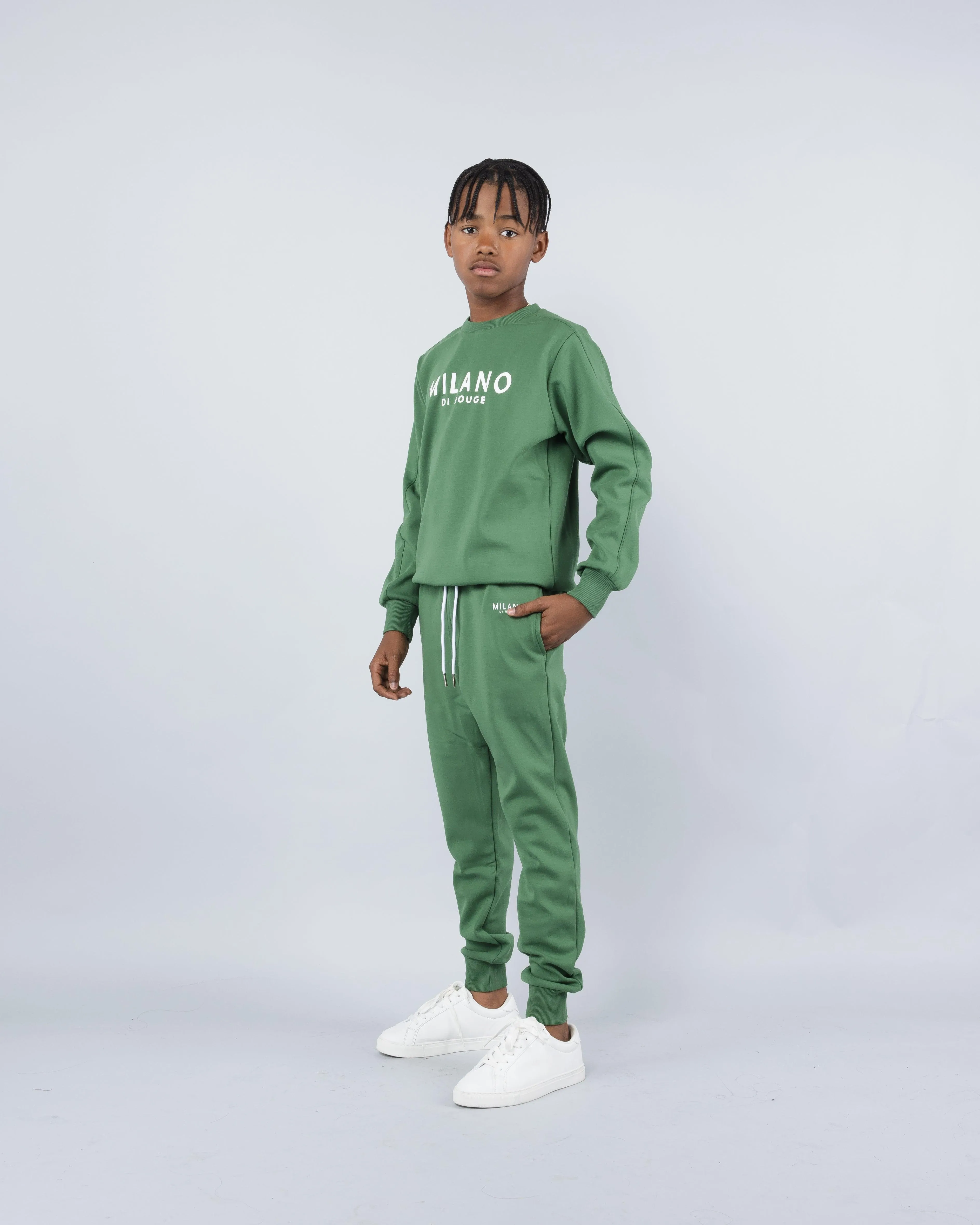 Lux Kids Crewneck Signature Sweatsuit