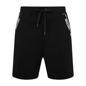 Moschino Underwear Logo Tape Black Sweat Shorts