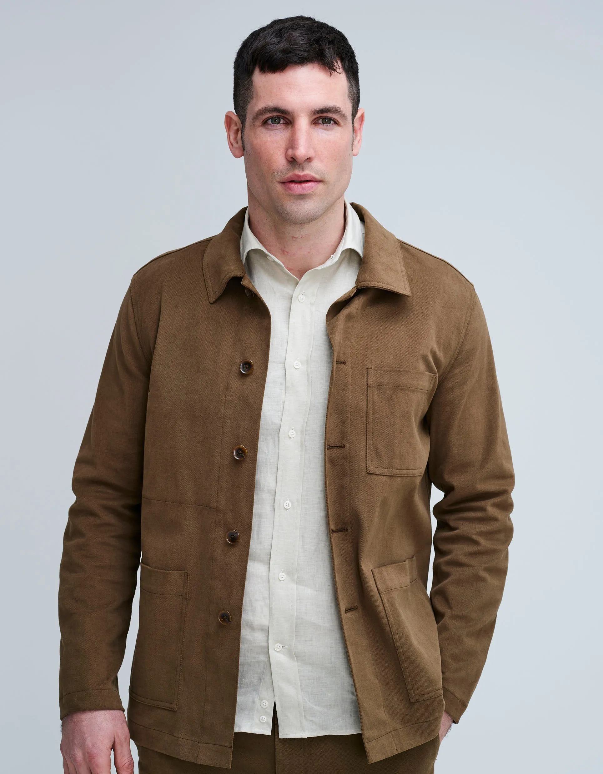 Olive Cotton Shacket