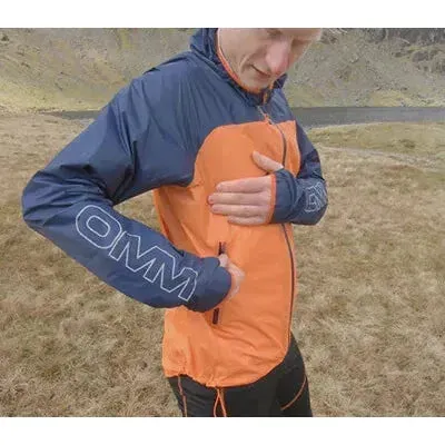 OMM Halo  Waterproof Jacket - Orange/Navy