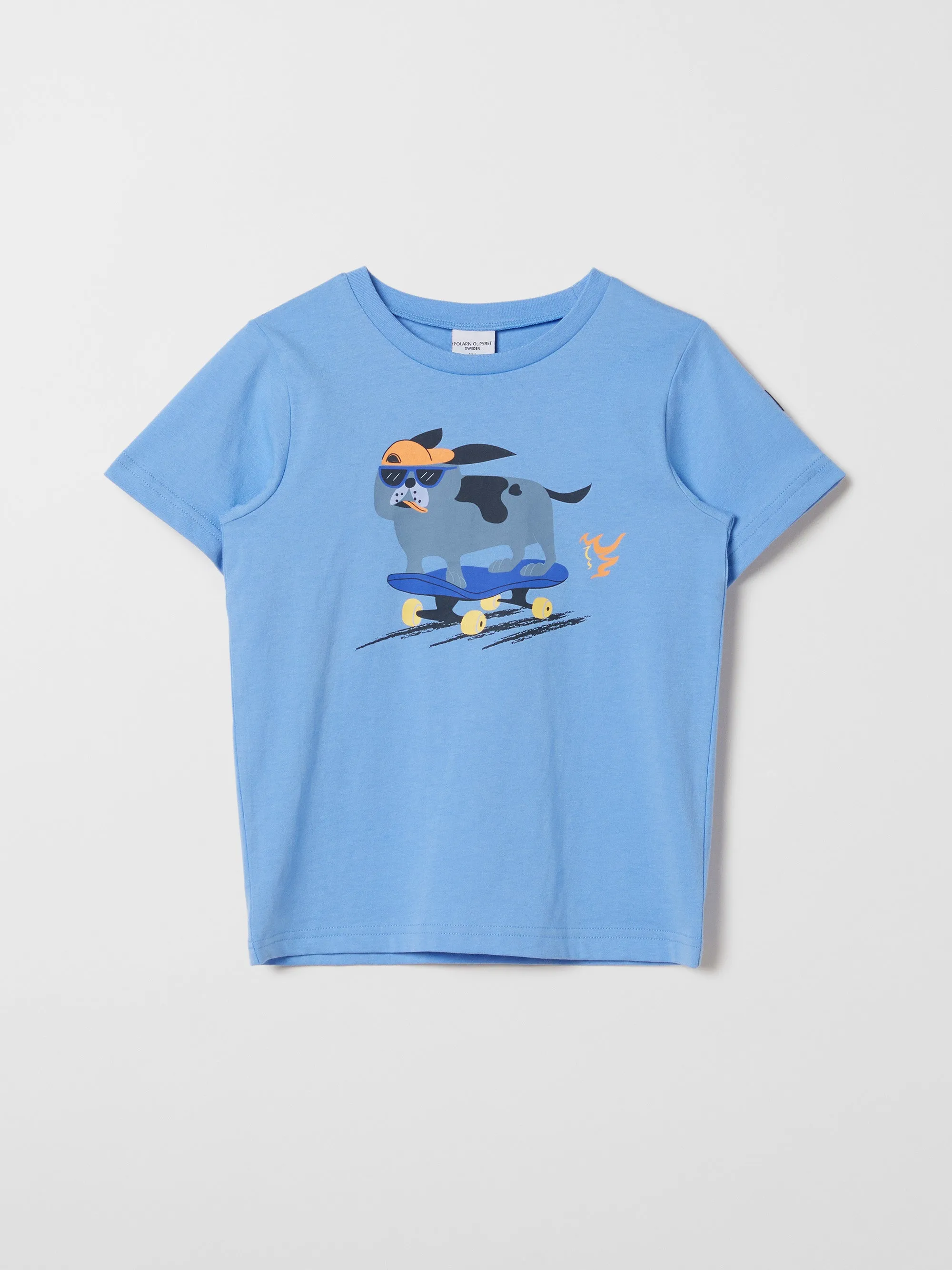 Organic Cotton Kids Dog Print T-shirt