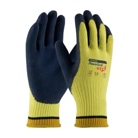 PIP 09-K1444 PowerGrab KEV4 Seamless Knit Kevlar with Latex Coated MicroFinish Grip Safety Glove (One Dozen)