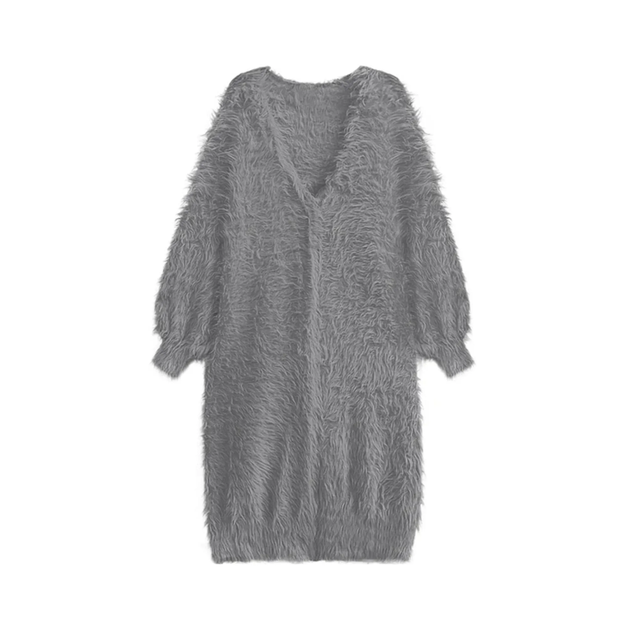 Pre Order:  Woolen Loose Long Cardigan