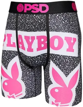 PSD Men's Stretch Elastic Wide Band Boxer Brief - Playboy Static