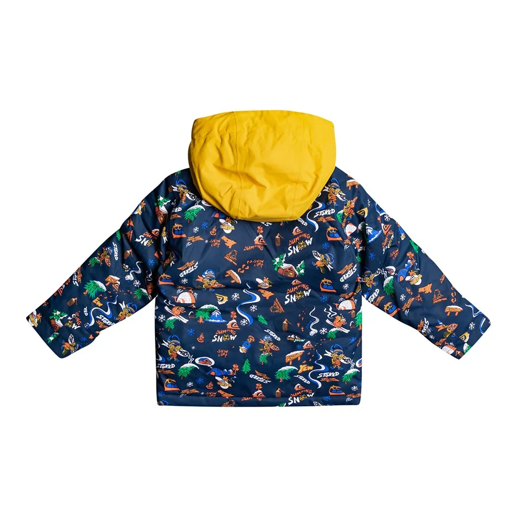 Quiksilver 2023 Little Mission Kids Jacket - Insignia Blue Snow Aloha