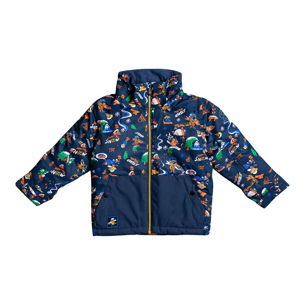 Quiksilver 2023 Little Mission Kids Jacket - Insignia Blue Snow Aloha