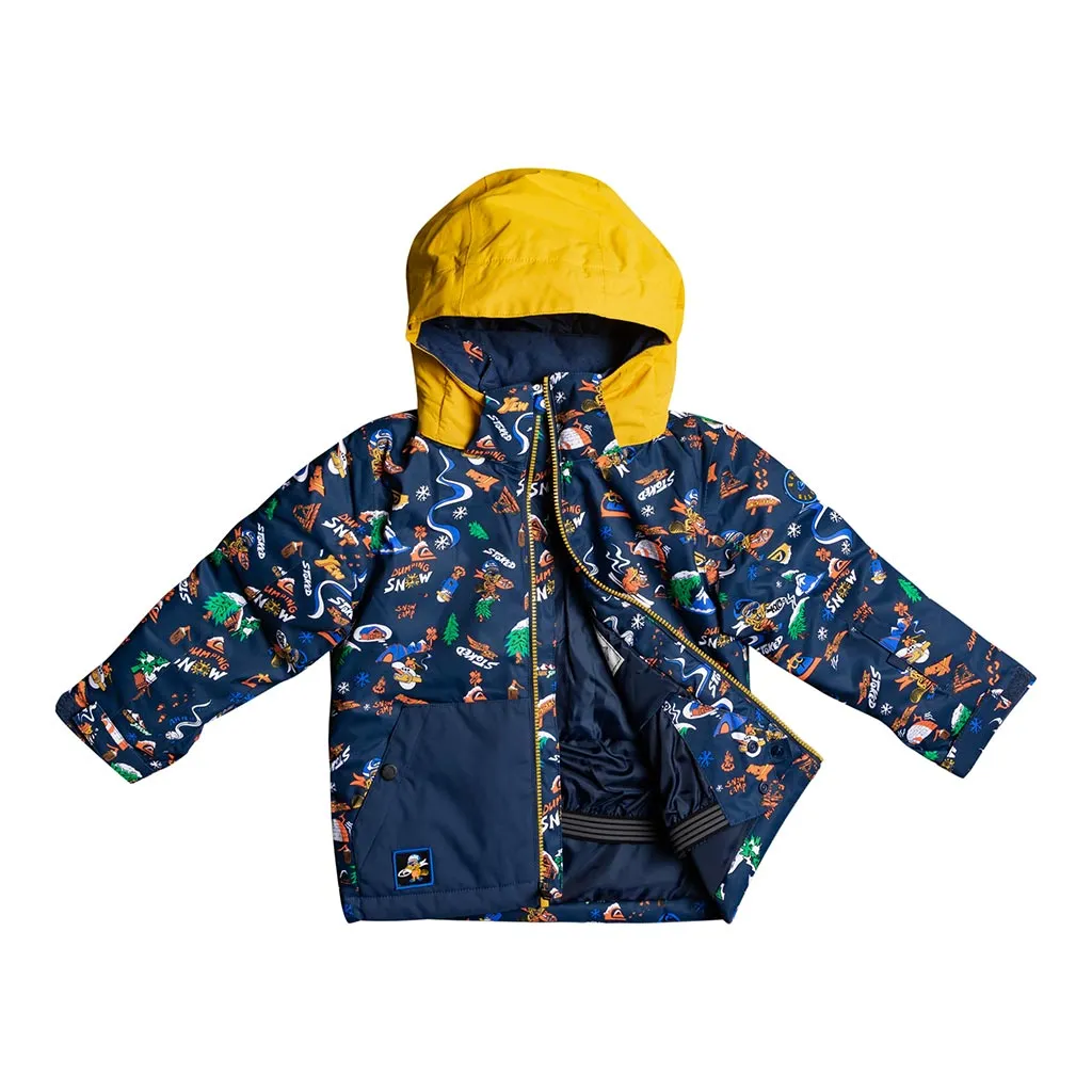 Quiksilver 2023 Little Mission Kids Jacket - Insignia Blue Snow Aloha