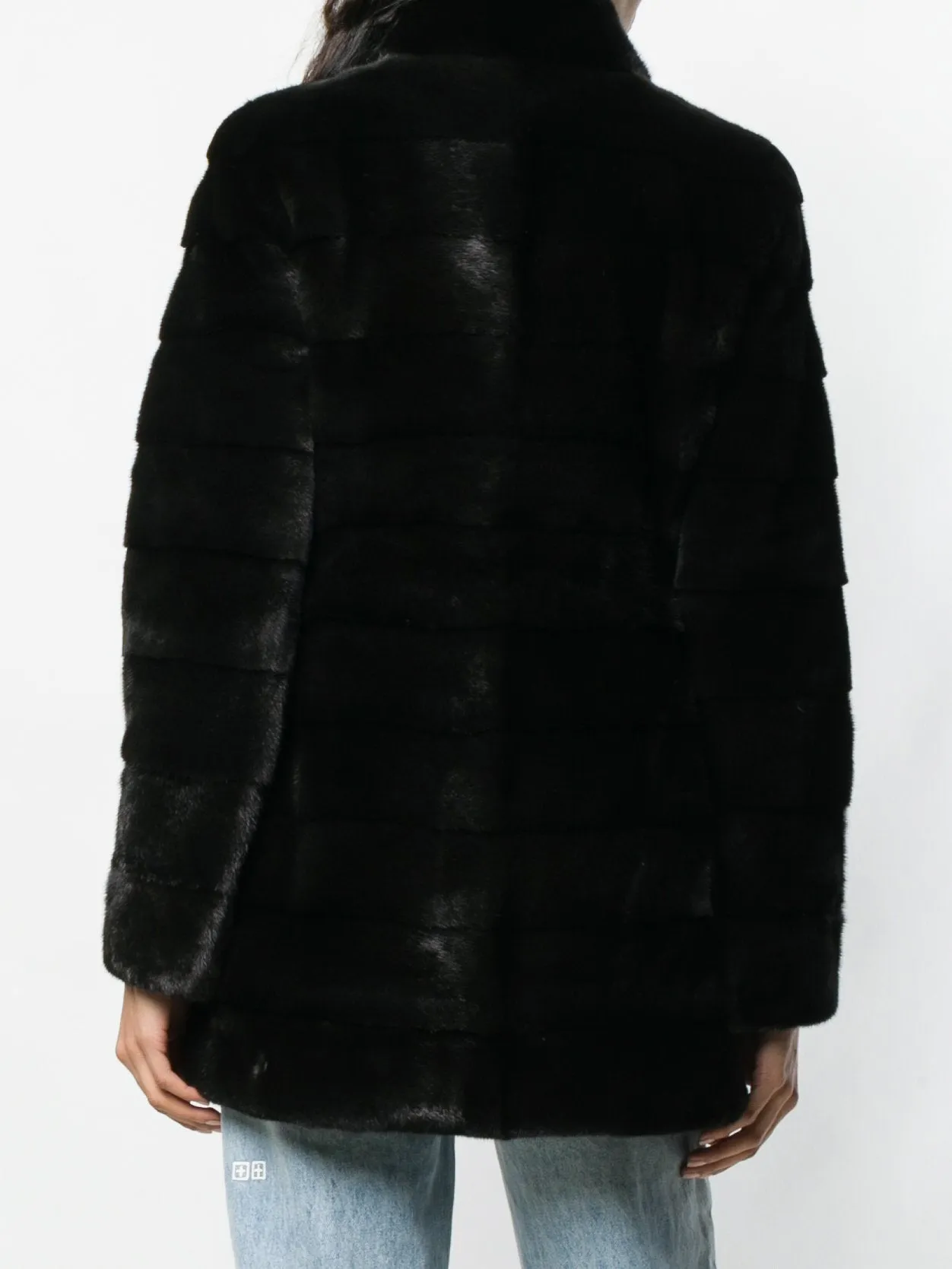 "VALENCIA" Mink Coat with Collar Short