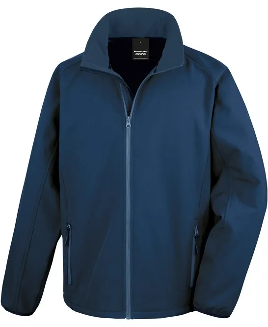 R231M Result Softshell Jacket Including Front Left Chest & Back Logo