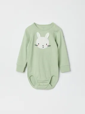 Rabbit Appliqué Babygrow