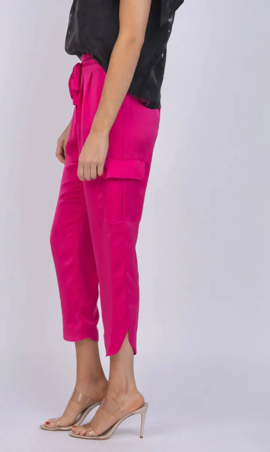 Ramy Brook Satin Allyn Pant Pink