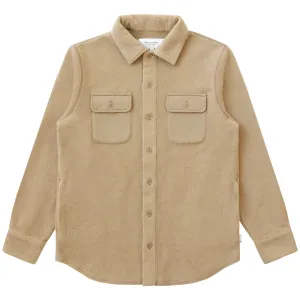 Reverse Fleece Overshirt Khaki - Unisex