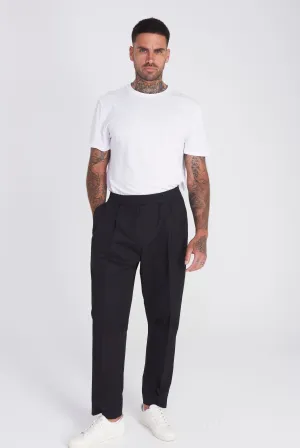 Rome Cotton Trouser in Black