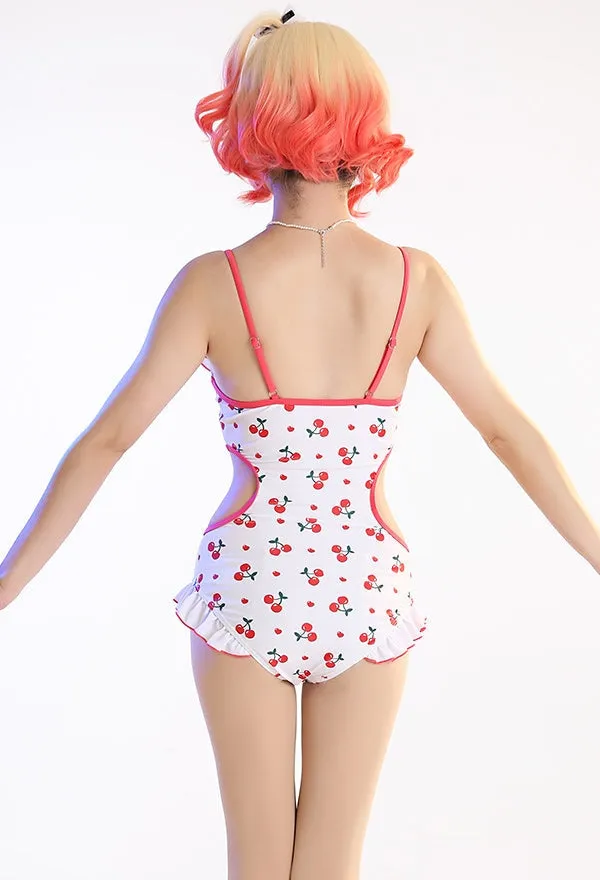 Ruffled Cherry Onesie