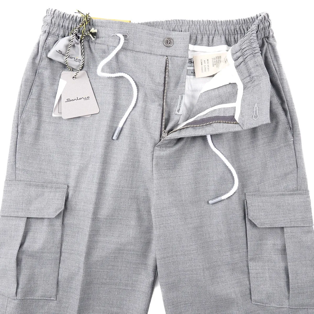 Sartorio Drawstring Pants with Side Pockets