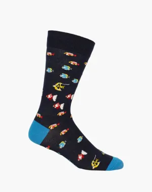 Schools In Men's Bamboo Crew Socks