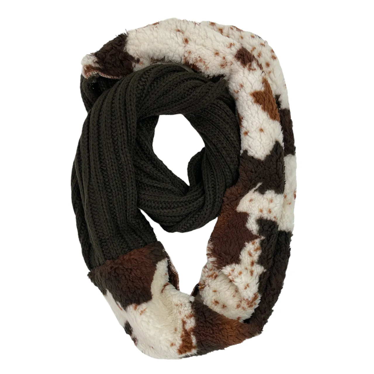 SF-47 Cow Scarf Mustard