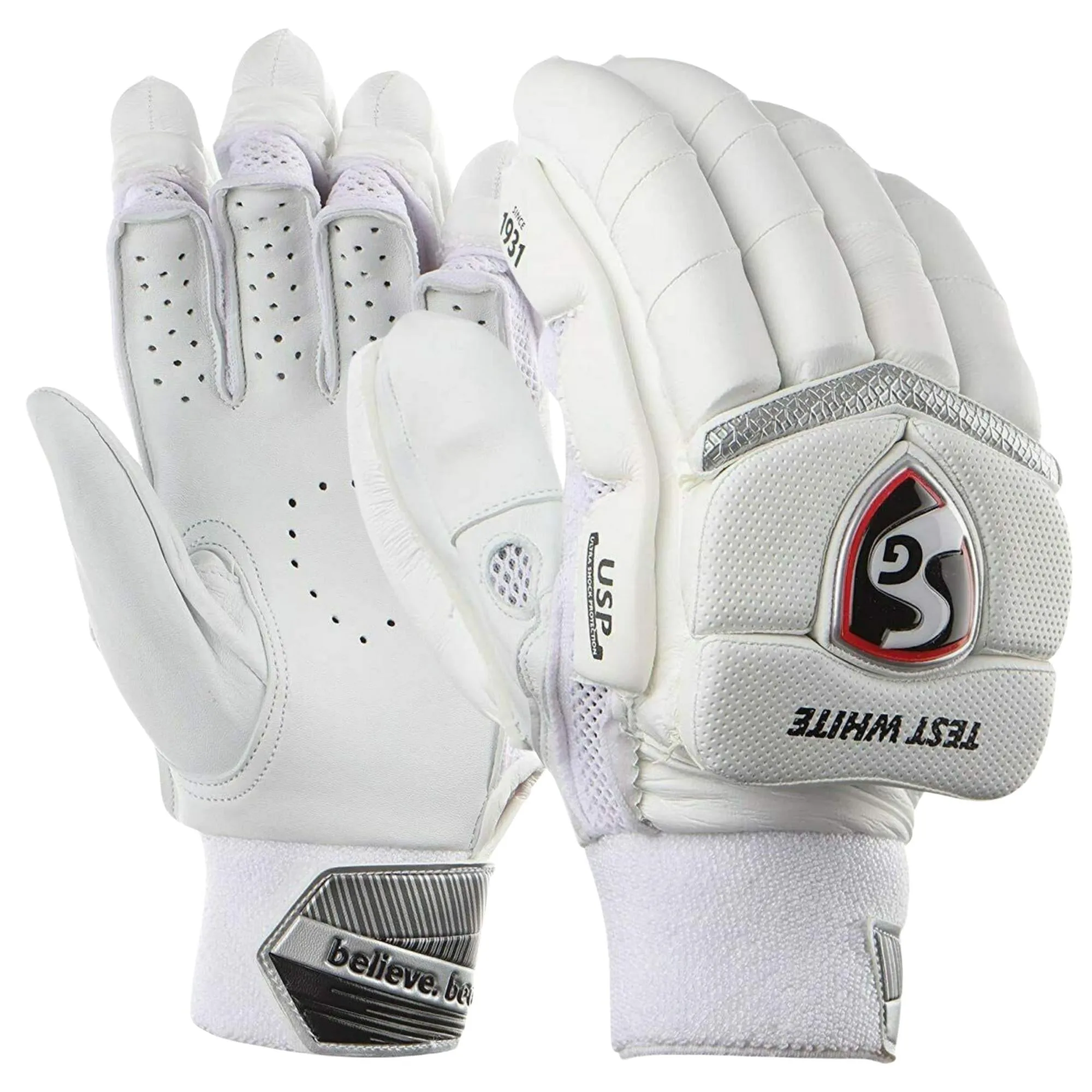 SG Batting Gloves TEST - White