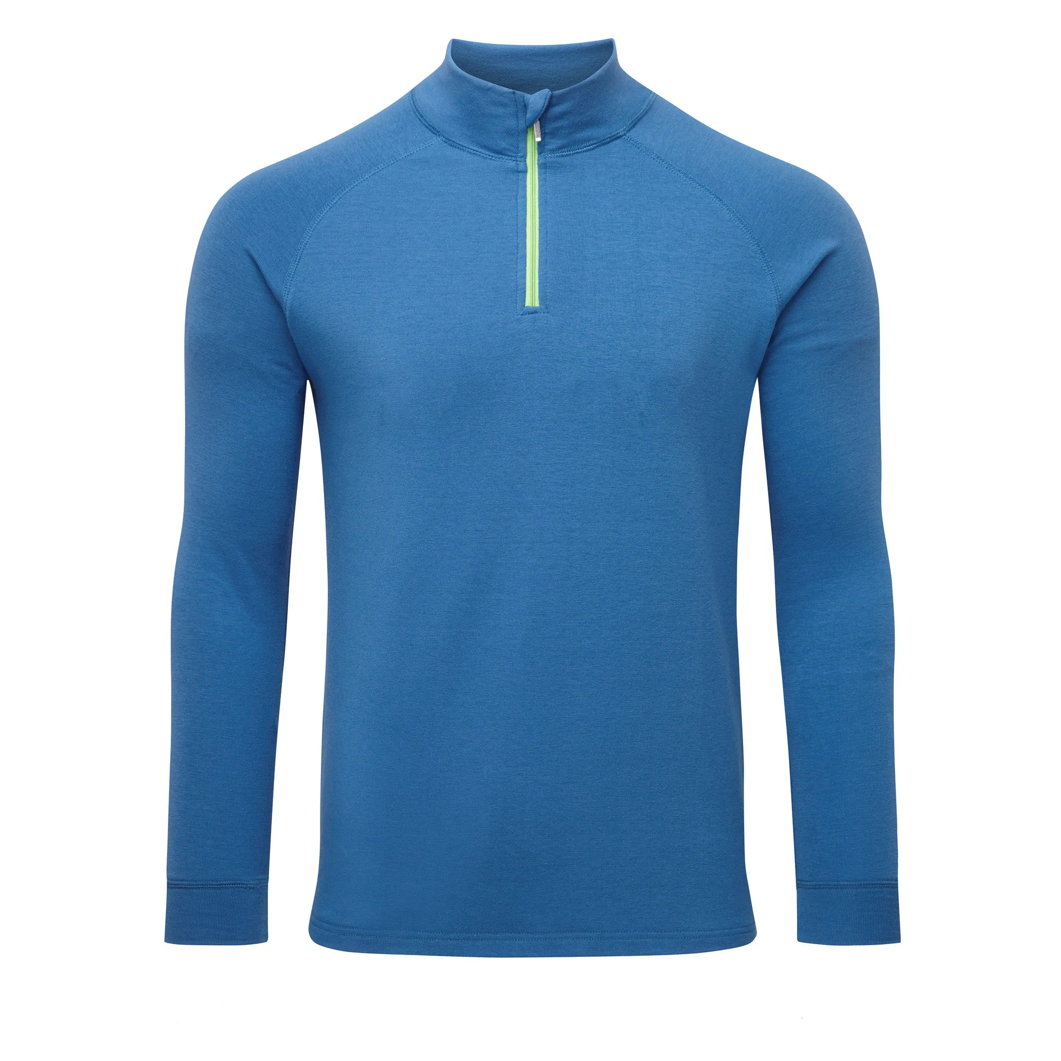 Steiner Mens Soft-Tec Half Zip Thermal Top Blue/Lime