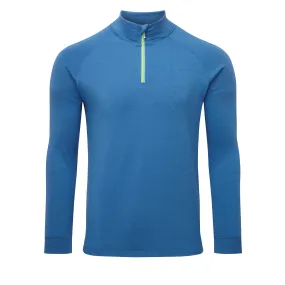 Steiner Mens Soft-Tec Half Zip Thermal Top Blue/Lime