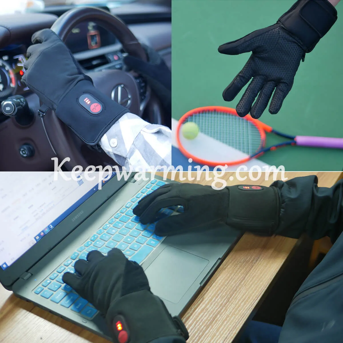 Sunwill Rechargeable Electric Finger Touch Screen Thin Heated Gloves | Heated Gloves Liners