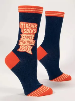 Teachers Rock Women's Crew Sock