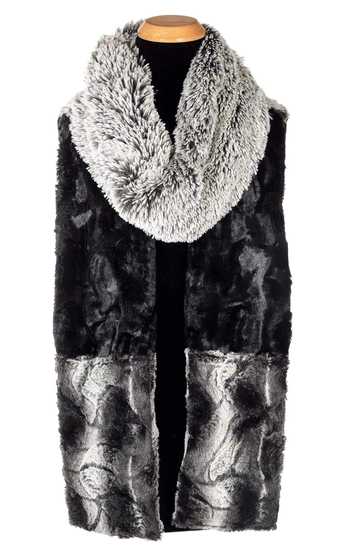 Tri-Color Scarf - Silver Tipped Fox Black / Cuddly Black  / Honey Badger (Limited Availability)