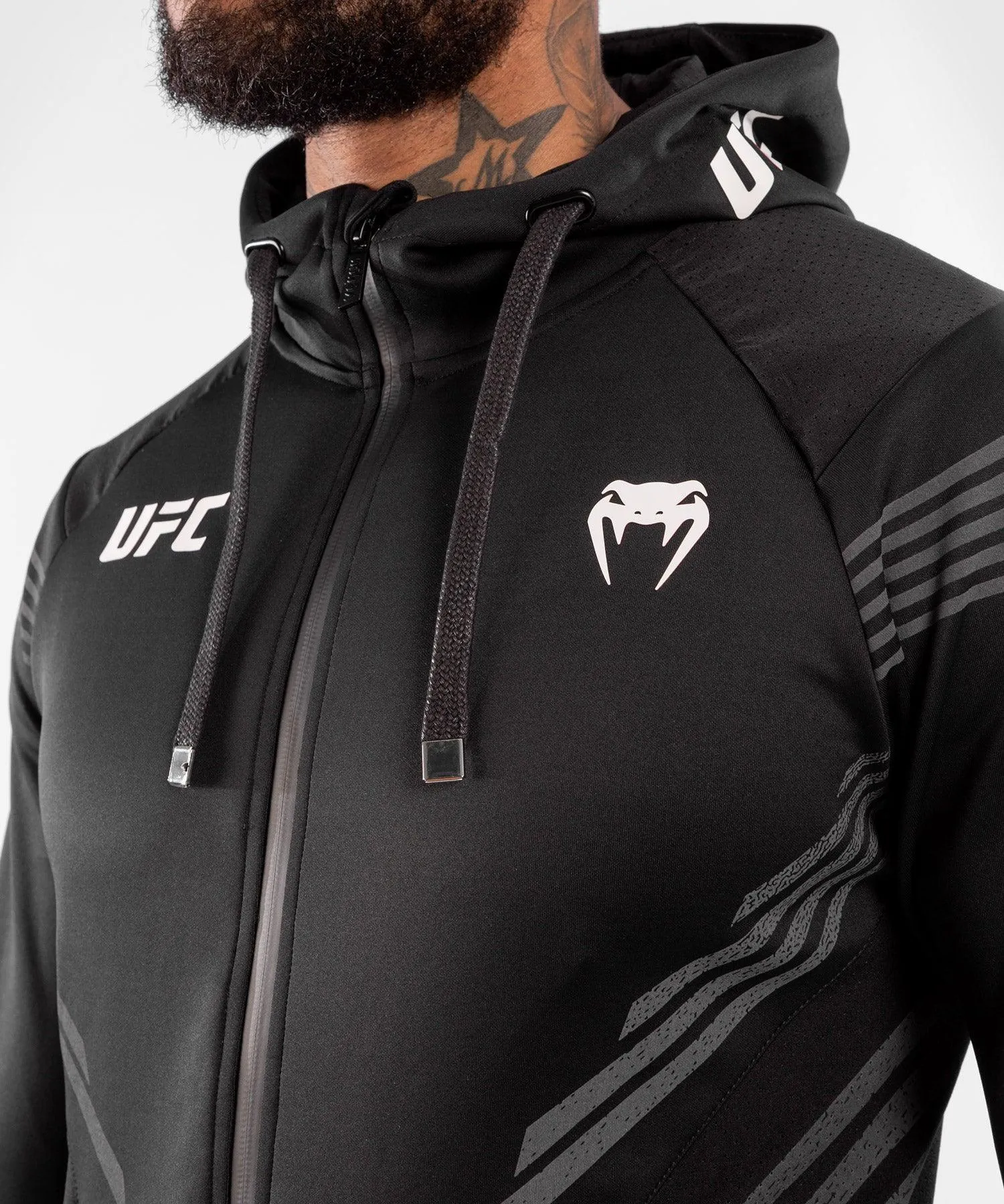 UFC Venum Fighters Authentic Fight Night Men's Walkout Hoodie - Black