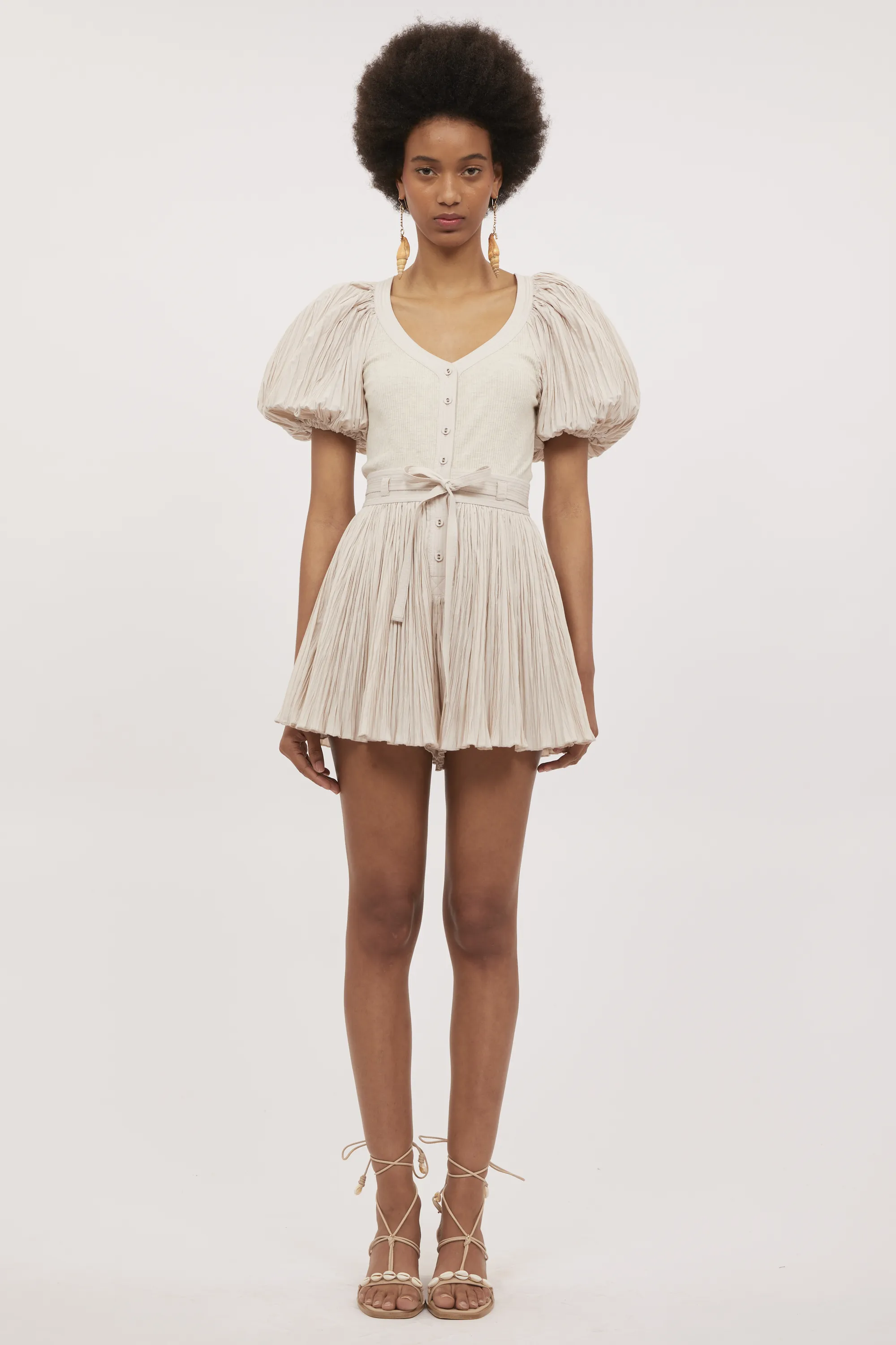 Ulla Johnson - Vinny Playsuit in Cobblestone