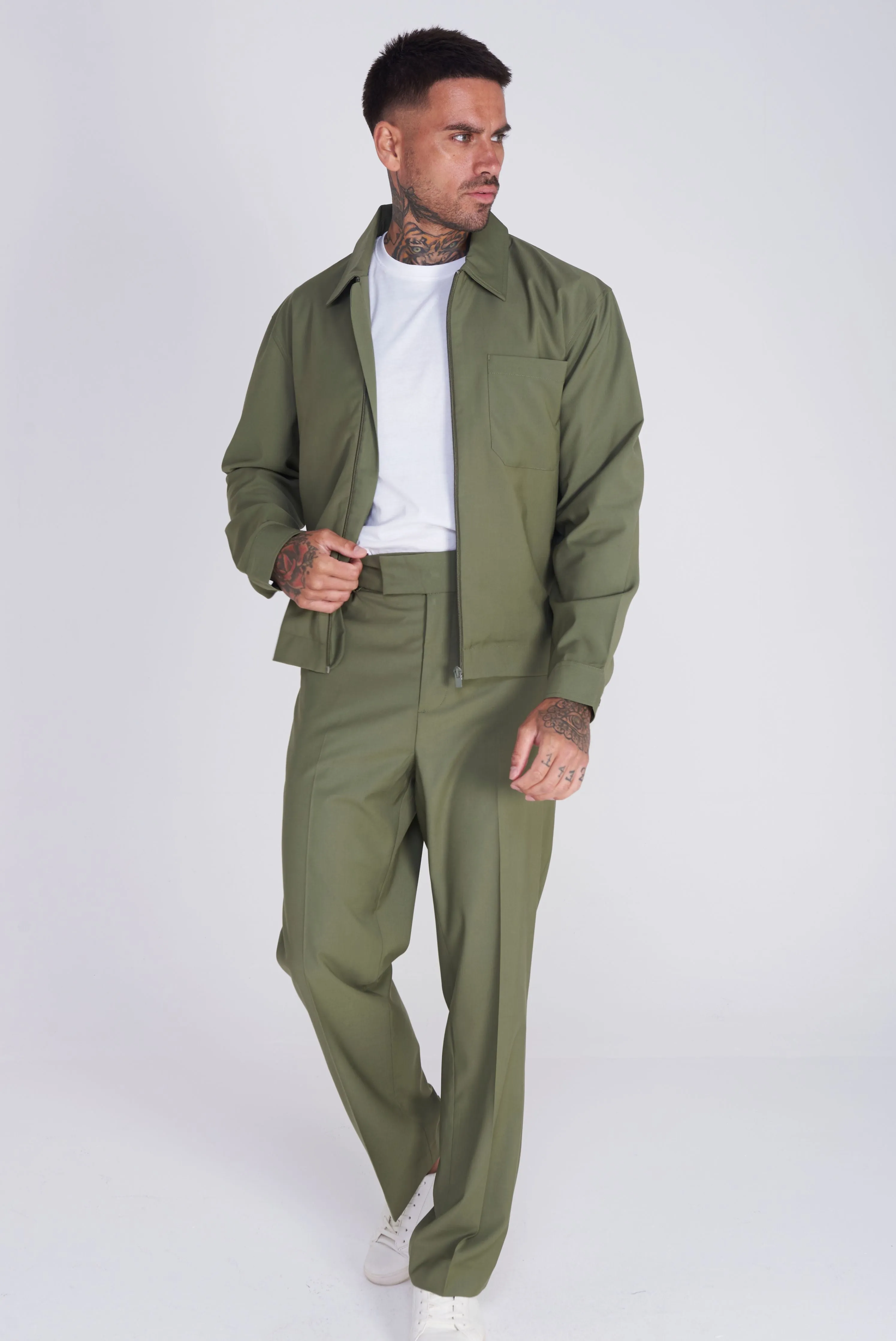 Valencia Shacket Harry Brown Jacket in Khaki