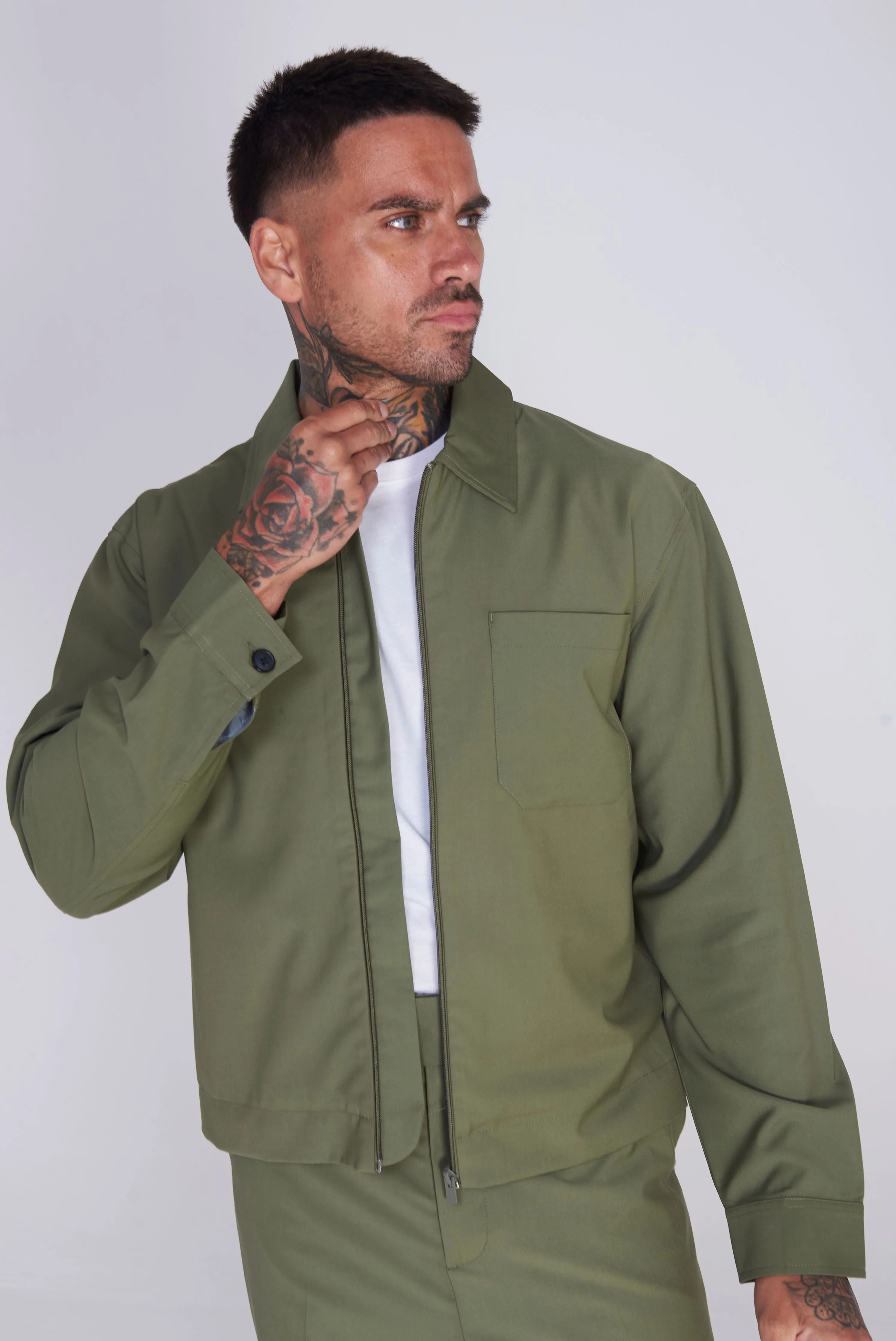 Valencia Shacket Harry Brown Jacket in Khaki