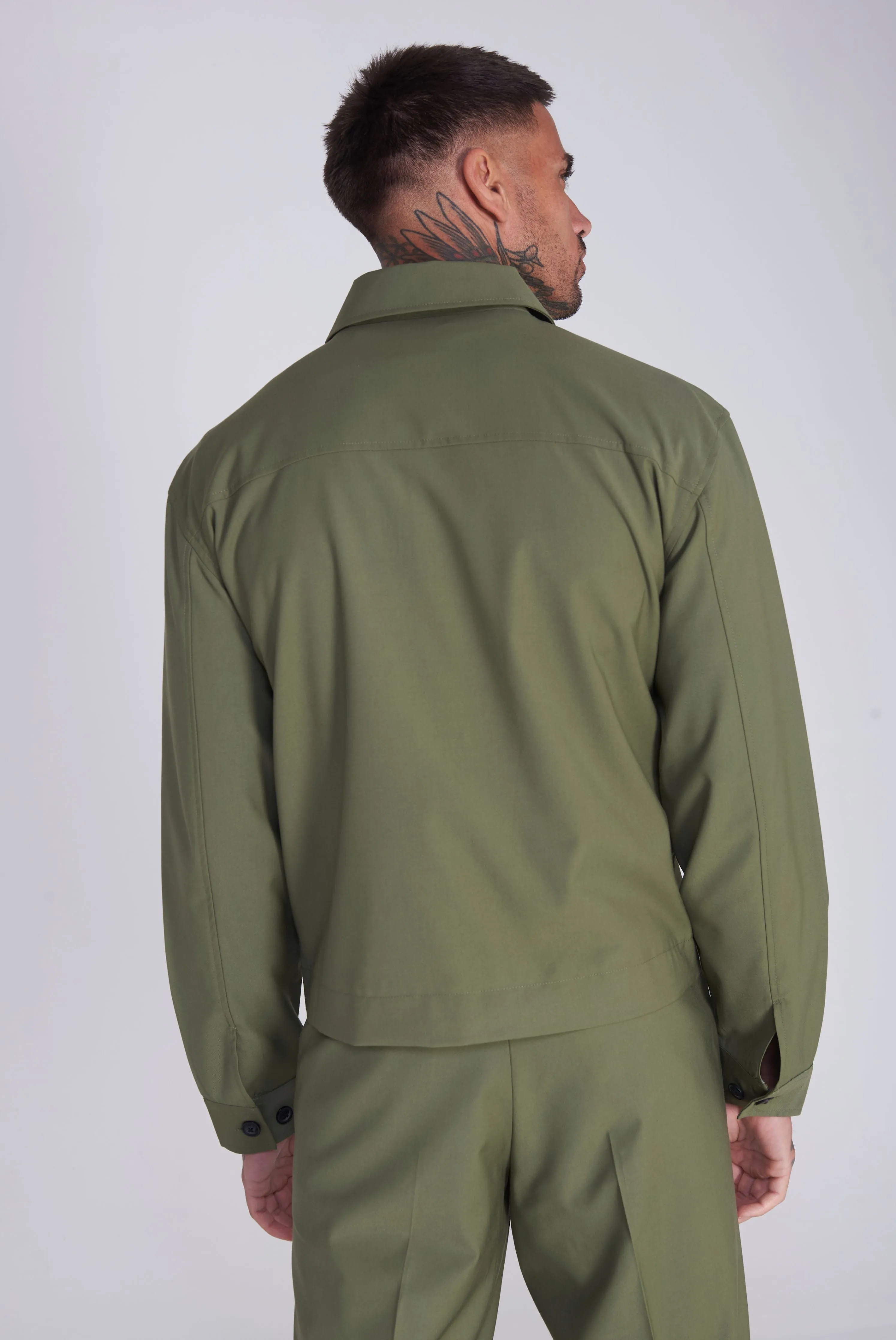 Valencia Shacket Harry Brown Jacket in Khaki