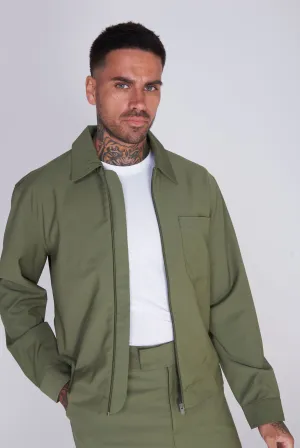 Valencia Shacket Harry Brown Jacket in Khaki