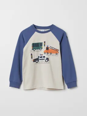 Vehicle Print Kids Top