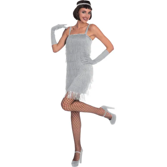 Women's Costume - Silver Flapper